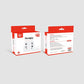 Handgrip accessory retail box for Nintendo Switch OLED, red and white packaging