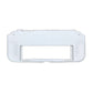 White silicone protective case frame for Switch OLED with rear cutouts and screen window