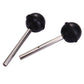 Two camshaft timing tool rods with black rubber end knobs and silver shafts