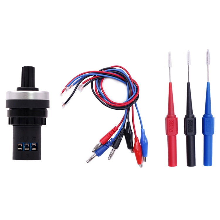 Analog generator module with adjustable knob, multicolor wiring harness, three test probes