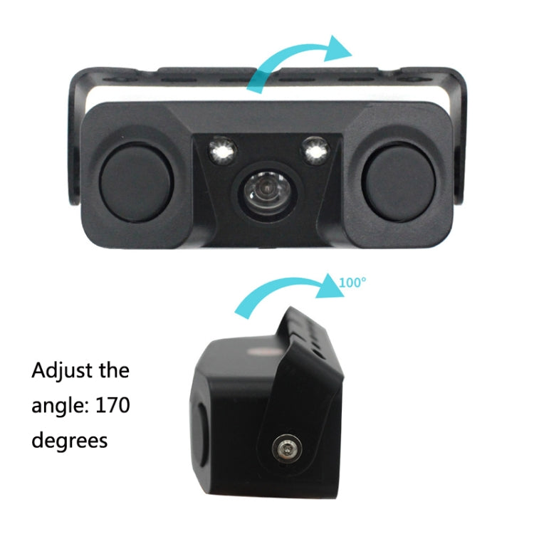 Reversing camera with adjustable bracket, angled mount at 170 degrees