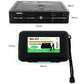Portable battery welding machine control unit with side ports and carry pouch