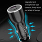 Black car phone charger with reinforced contacts and glowing LED ring
