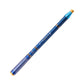 Blue fishing rod section with gold guide tip and decorative markings