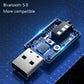 Bluetooth 5.0 USB audio adapter with exposed internal circuit board detail