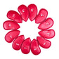 Red golf club head cover set with numbered pockets, matching hook-and-loop tops