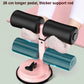 Black sit-up aid with extended pedal and thicker support rod, dual suction