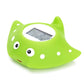Green cartoon fish electronic water thermometer with LCD screen on top