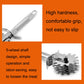Stainless steel five-wheel meat tenderizer with wheel head and ergonomic handle