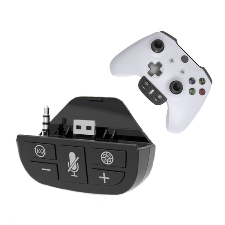 Controller sound enhancer module with EQ buttons and microphone mute control