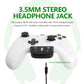 Controller sound enhancer with 3.5mm stereo headphone jack and audio cable