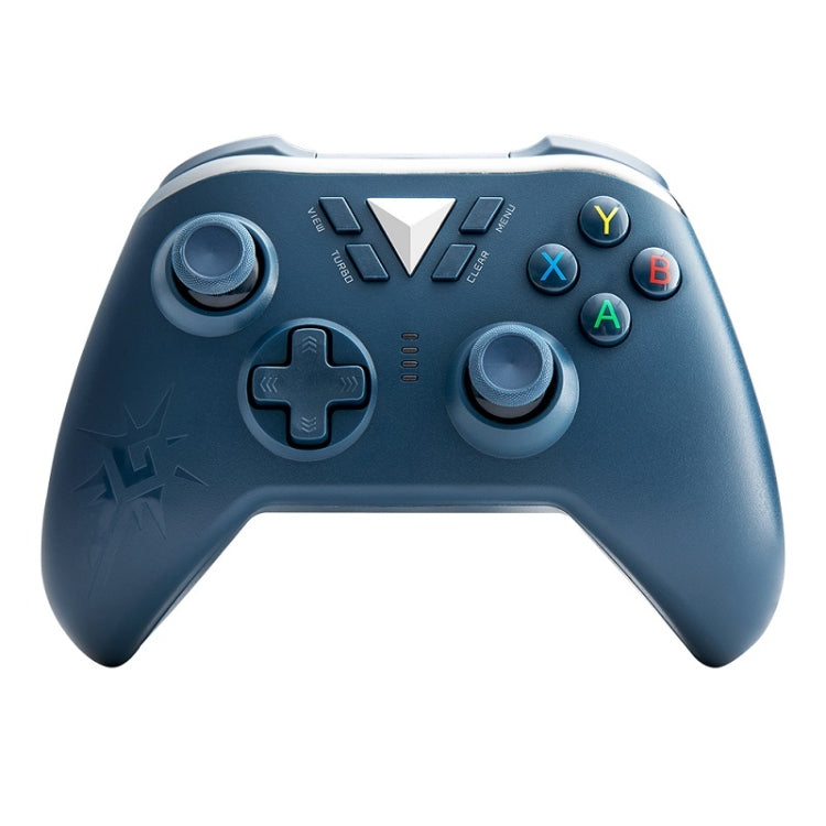 Midnight blue wireless gamepad controller with analog sticks, D-pad, and ABXY buttons