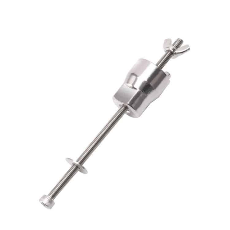 Bicycle hub and tower base disassembly tool with threaded screw rod and sleeve