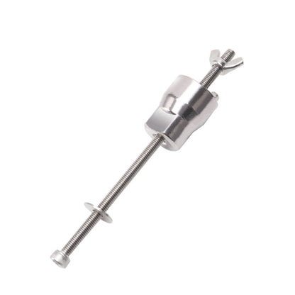 Bicycle hub and tower base disassembly tool with threaded screw rod and sleeve