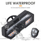 Bicycle remote tail light unit with orange and red LEDs, water splash protection