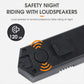 Bicycle tail light control panel base with circular power button and ports