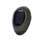 Olive handheld GPS locator with dark screen and side button controls