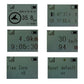 GPS locator display screen showing navigation and travel stats numbers