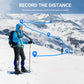 GPS locator with distance tracking route line graphic