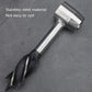 Stainless steel punch drill bit with twin cutting edges and metal shank