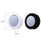White and black octagonal car reading lights with 71mm and 27mm size markers