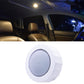 White octagonal LED car reading light with circular diffuser face