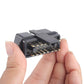 OBD diagnostic interface plug with exposed gold-colored pins, dark gray housing