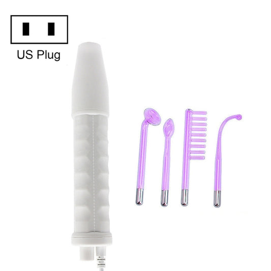High-frequency electrotherapy beauty device with US plug and four purple light tubes