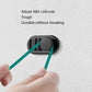 Black adhesive car hook with teal cord loop attached on a textured surface