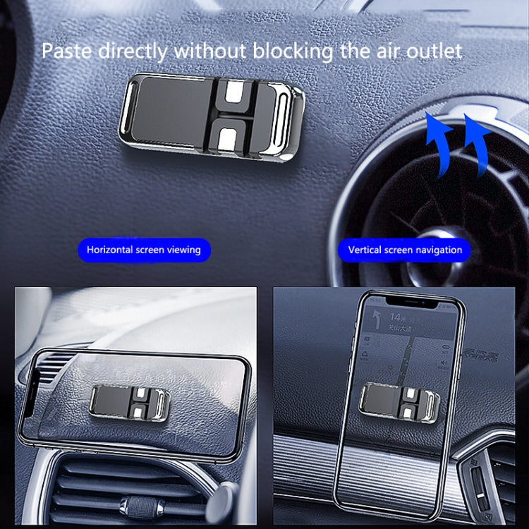 Magnetic car phone holder bracket with cable organizer for dashboard