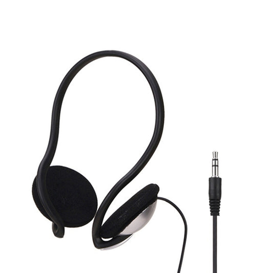 Wired headset with padded ear cups and over-ear headband, 3.5mm audio plug