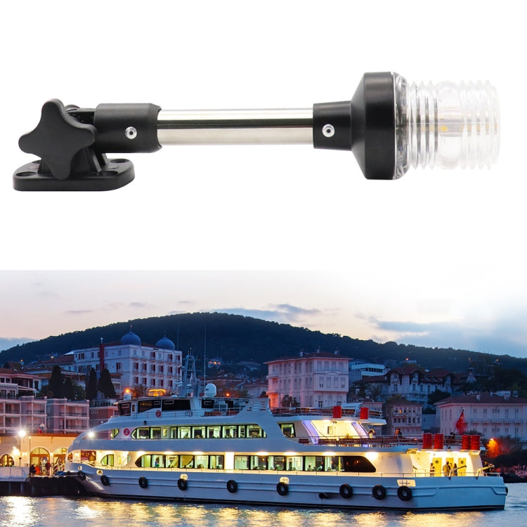 DC 12V LED yacht anchor ring light with clamp mount and clear lens