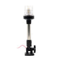 DC 12V LED ring anchor light on metal pole with clear cylindrical lens