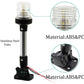 LED anchor ring light with stainless steel tube, black mounting base, and clear lens