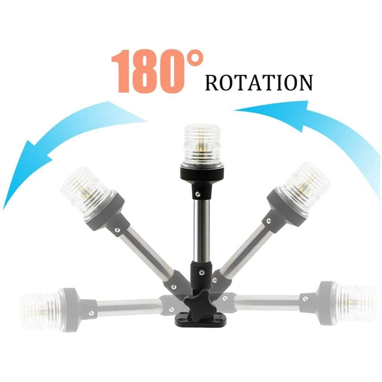 180° rotating LED anchor ring light with multiple clear lens heads on bracket