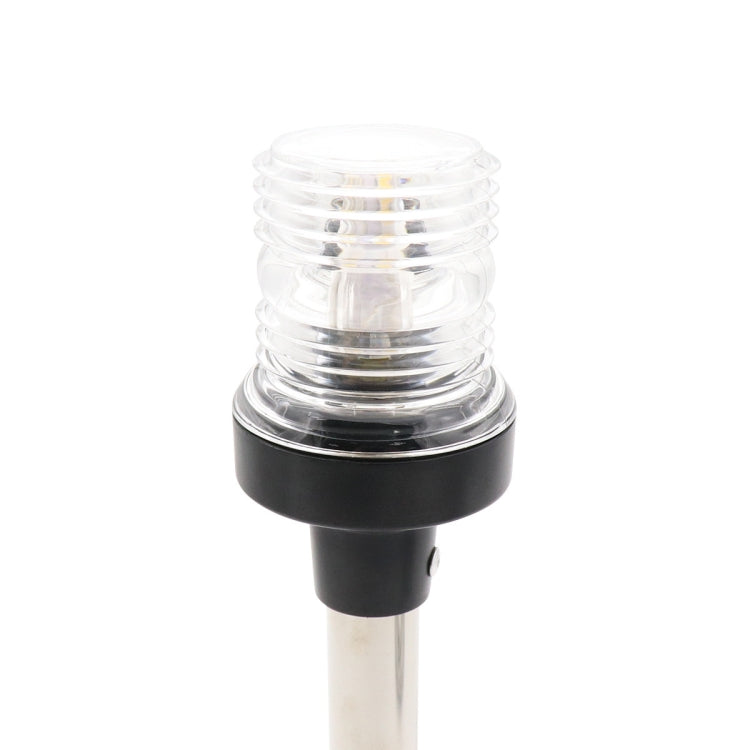 LED anchor ring light close-up with clear lens cap on black base