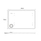 VINSA drawing tablet size diagram, 28 cm by 19 cm with 8 mm thickness
