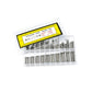 Stainless steel spring bars assorted in two clear boxes with yellow size label