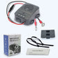Ultrasonic vehicle mouse repeller kit with speaker unit, wiring, mounting parts, and instruction manual.