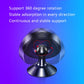 Black magnetic car phone bracket base with rotating round mount head