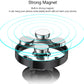 Black car phone navigation bracket with strong magnet and layered mount plates