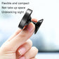 Black compact magnetic car phone holder with foldable curved mounting design