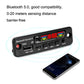Black Bluetooth audio decoder board with LED time display and built-in ports for USB and AUX