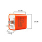 Orange LED turn signal relay with metal bracket, compact size labeled