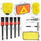 Car wash brush set with microfiber mitt, duster, and handled brushes (various sizes)