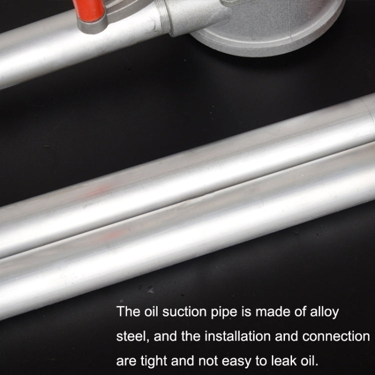 Alloy oil suction pipe and pump connection with close-up metal fittings
