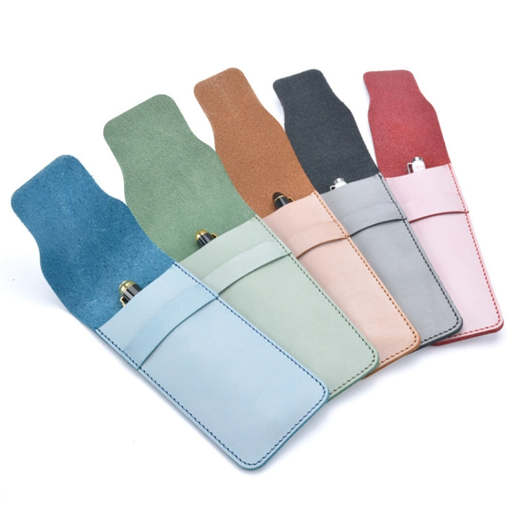 Large pencil case in assorted colors, each with foldover flap and stitched front pocket