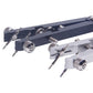 Pair of watch pin removal pliers: black and silver V-shape styles with tips