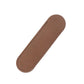 Handmade single pen holder, medium brown leather sleeve with rounded end and stitched seam