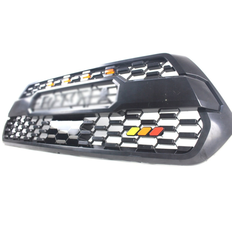 Black car emblem sticker with three-color red and yellow center design